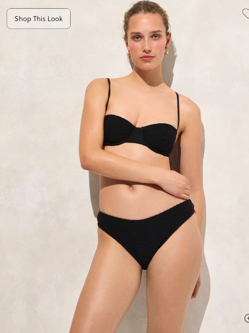 NWT J. Crew Sunny Crochet Bikini Bottoms Black Size XXS
